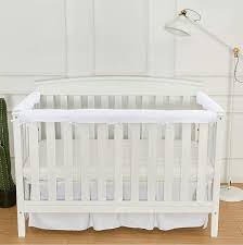 Buy Exq Home 3 Piece Baby Crib Rail Cover Set For 1 Front Rail And 2 Side Rails Safe Kids Padded Crib Rail Protector From Chewing For Standard Cribs Soft Batting Inner For Baby Teething