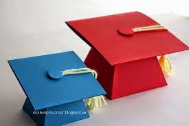 De Stampin Corner Grad Hat Tutorial For Sale Graduation Crafts Card Tutorial Graduation Cap Favors