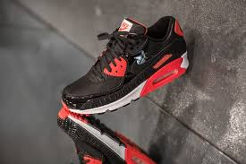 Nike Air Max 90 25th Anniversary Infrared Black Croc Estilo Loucos
