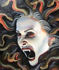 Finished this Medusa Oil painting today #medusa #oilpainting #mythology  #greekmythology #tattoo #seattletattoo #slavetotheneedle...