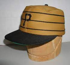 Circa 1976 Pittsburgh Pirates New Era Pillbox Cap In Mustard Gold The Gold Caps After 1976 Tended To Be More Of A Pillbox Cap Gold Caps Pittsburgh Pirates