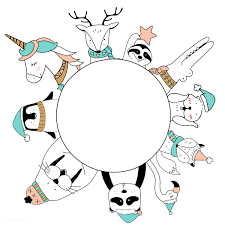 Maybe you would like to learn more about one of these? Download Premium Vector Of Hand Drawn Animals Enjoying A Christmas Holiday Draw Animal How To Draw Hands Animal Doodles