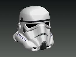 Star Wars Stormtrooper Helmet 3d Modelingsoftware Use Pro Engineer 3d Printing