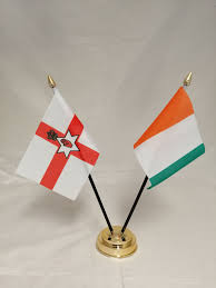 The irish flag is also known as the tricolour and is the national flag of ireland. Ivory Coast With Northern Ireland Friendship Table Flag Buy Ivory Coast With Northern Ireland Friendship Table Flag Nwflags
