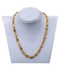 To decide on your perfect necklace length, decide where you a gold chain or necklace for men is also a fantastic choice. Krimo Gold Plated Mens Necklace Chain 1002 Buy Krimo Gold Plated Mens Necklace Chain 1002 Online In India On Snapdeal