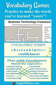Online Vocabulary Games And Practice Activities Vocabulary Games Vocabulary Advanced Vocabulary