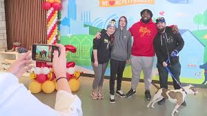 All of our adopters are expected to have a proper leash and collar for their dogs or a carrier to take home cats, which can be found in the retail section of any of our locations. Chiefs Derrick Nnadi Revives Popular Dog Adoption Program At Kc Pet Project Fox 4 Kansas City Wdaf Tv News Weather Sports