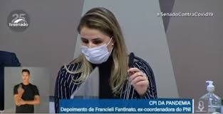 Francieli fantinato pede para deixar comando do programa nacional de imunizações. P8hbm37ao6t7m