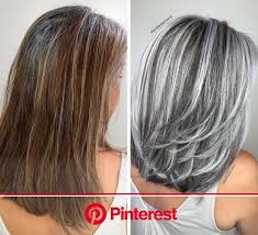 Want to color your hair gray but don't know which style to go for? Celebrity Hair Colorist Jack Martin Shows Women The Beauty Of Going Grey And Helps Them Stop Coloring In 2020 Gray Hair Highlights Hair Styles Hai Clara Beauty My