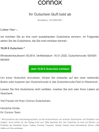 Der gutschein wird also nach dieser kürzeren frist verfallen. Connox De Online Einrichten Ihr Gutschein Lauft Bald Ab Milled