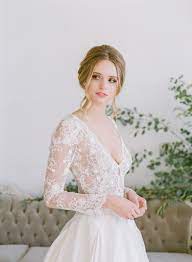 Jinza Couture Bridal 2017 Collection Bailey Long French Alencon Lace With An Italian Zara Designer Wedding Dresses Wedding Gown Inspiration Wedding Dresses