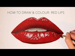 How To Draw Colour Red Lips Tutorial Youtube Lippencilhowtouse Lips Drawing Red Lips Tutorial Lip Tutorial