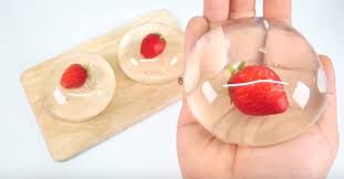 Raindrop Cake 2 Cups Of Water 1 4 Teaspoon Of Agar Agar 1 4 Teaspoon Of Sugar 1 2 Sphere Mold To Shape Your Raindrop Cake Water Cake Recipe Food Asian Desserts