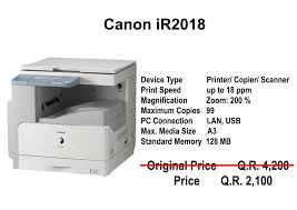 Consumables such as toner, drum, blade, fuser rollers, pickup roller, and developer are changed at such times. Photo Copier Machine On Sale Canon Ir2018 Qatar Living