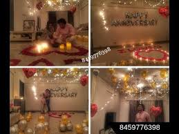 Pin By Jol Events Entertainments On Day Dream In 2020 Birthday Room Decorations Birthday Surprise For Wife Romantic Room Decoration