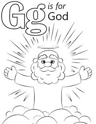 Choose a letter g coloring page. God Letter G Coloring Page Free Printable Coloring Pages For Kids