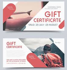 Gift card templates with white bow on striped paper and black background. 51 Premium Free Psd Professional Gift Certificates Templates For Business Ideas Free Psd Templates