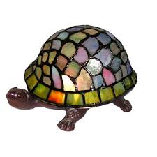 Bring frischen wind in deine garderobe mit den neuesten trends von tiffany. 8 X 8 X 4 Tiffany Style Turtle Accent Lamp Green Blue Warehouse Of Tiffany Target