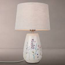 John Lewis Partners Longstock Print Crackle Table Lamp Table Lamp Room Lights Living Room Lighting