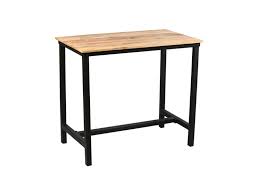 La table mange debout est idéale pour manger sur le pouce, lire ou prendre l'apéro tout en gagnant de la place. Table Mange Debout Acier Noir Bois Massif Chalerston L 120 X L 70 X H 105 Neuf Vente De Bar Et Tabouret De Bar Conforama