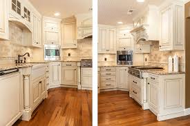 Next, you can build up a modern look by combining antique white kitchen cabinets with black appliances. Antique White Kitchen In Mt Pleasant Iowa By Jc Huffman