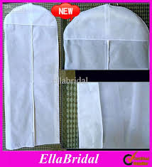 New All White No Logo Cheap Wedding Dress Gown Bag Garment Cover Travel Storage Dust Covers Bridal Accessories Custom Made Wedding Accessories Online Online Wedding Dress Garment Cover Wholesale Wedding Dresses