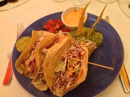 In a small bowl, whisk the sour cream and mayonnaise until well blended. Pancho S Crispy Fish Tacos Norma S Vittle Monster