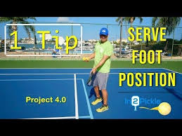 What is stacking in pickleball? Foot Position For The Serve Project 4 0 In2pickle Youtube Pickleball Project 4 Positivity