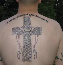Normally composed of a plain long vertical line and a smaller plain. 97 Stunning Cross Tattoos For Back