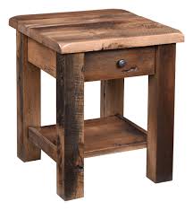 Corrugated fiberboard can be specified by the construction (single face, singlewall, doublewall, etc.), flute size, burst strength, edge crush strength, flat crush, basis weights of components (pounds per thousand square feet, grams per square meter, etc.), surface treatments and coatings, etc. Up To 33 Off Rainier Reclaimed Barnwood End Table Amish Outlet Store