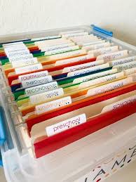 School Work Filing System Organization Labels Water Resistant Custom Name Label Stickers Set Of 61 Swk Stickers