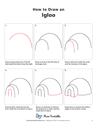 Cartoon Easy Igloo Google Search In 2020 Art Drawings Sketches Simple Drawings Drawing Tutorial