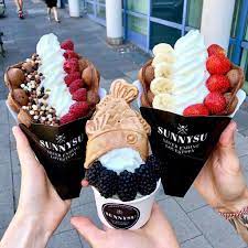 On instagram, my friend saw south bay galleria's post about bubble waffle's grand opening on april 27, 2019. Malayfoodporn On Twitter Bubble Waffle Food Ice Cream Desserts