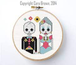Maybe you would like to learn more about one of these? Day Of The Dead Cross Stitch Pattern Download Skeleton Bride And Groom Wedding Marriage Dia De Los Muertos Couple Wedding Cross Stitch Patterns Cross Stitch Skull Wedding Cross Stitch