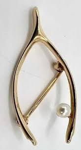 wishbone brooch