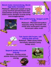 Tulang jangan putih mata dan kecewa biar pun hilang kemana pun jua namun semangat ku tetap bersamamu. Peribahasa Bergambar Pdf Document