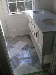 Diamond Pattern For 12x12 Maybe Better In Smaller Square For Smaller White Marble Bathrooms Marble Tile Bathroom Marble Bathroom Floor