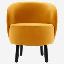 Bold Fauteuil Crapaud En Velours Jaune Moutarde Habitat