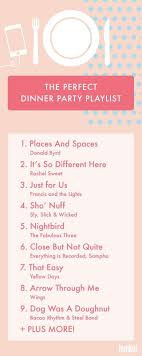 When guests are arriving, music can be ticked up a little bit louder to still be heard over the greetings and general rowdiness of hugs and handshakes that often ensue. Here S The Perfect Playlist For Your Next Dinner Party Hunker Backyard Dinner Party Perfect Dinner Party Dinner Party