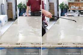 The concrete polishing pads a. Fast Diy Concrete Countertops In A Day Houseful Of Handmade