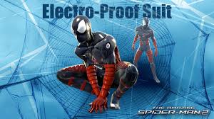 Behind the actor is a poster which. Amazon Com The Amazing Spider Man Electro Proof Suit Online Game Code Video Games