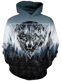 Amazon Com Hoodie Scary Wolf Wolves Forest Trees Uideazone Novelty Mens Womens Unisex 3d Printed Hooded Sweatshirt Jacket Casual Pullover Fashion Clot Kleding