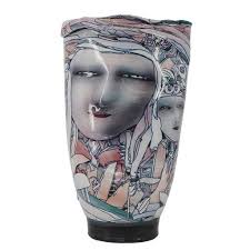 Lisa Larson Signed Johanna Sweden Ll Pottery Art 6"