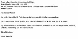 Johan gieseckes fru kajsa giesecke är initiativtagare till andningssjukhuset remeo ab i sköndal i stockholm. Tegnell Mejlen Berattelsen Om Johan Giesecke Och Folkhalsomyndigheten