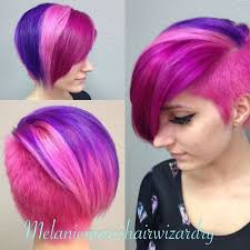 We list out 50 such short funky hairstyles which you can look up. Multi Colored Short Hairstyles Short Dyed Hair Hair Styles Bright Hair