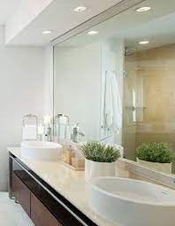 Recessed Lighting In Modern White Bathroom Inexpensive Bathroom Remodel Bathroom Recessed Lighting Bathrooms Remodel