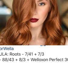 Pin By Maya On Copper Hair Color Formulas Wella Hair Color Red Hair Formulas