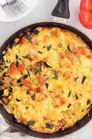 How to use caramelised onions. Carmelized Onion Red Pepper Zucchini Frittata Recipe Simply Stacie