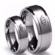 Ring His Queen And Her King Couple Ring Tungsten Ring Set Couples Ring Set Queen Rings