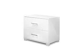 Home/home and furniture/furniture/bedroom furniture/bedside tables. Artiss Bedside Table Zara High Gloss Nightstand White Kogan Com